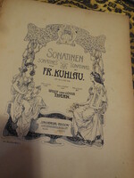 Sonatinem  von  FR . KUHLAU  kották , kiadó  : Universal Edition  Bécs