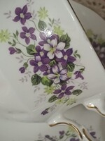 Ibolyás angol csontporcelán szett