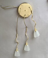 Vintage Kolarz gold-colored chandelier/pendant from the early 1990s