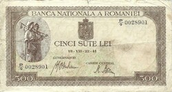 500 lei lej 1941 07. 19. Románia 3.