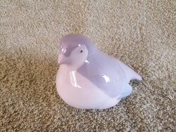 Porcelán madár figura, dísztárgy