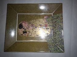 Goebel Artis Orbis „The Kiss“ - Gustav Klimt porcelánkép  - nagy méret