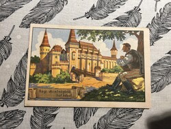Vajdahunyad vára irredenta képeslap, Székely Hallgatók Egyesülete, színes