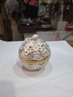 Herendi porcelán áttört bonbonier