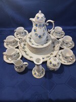 Hollóházi szedres kávés és süteményes készlet