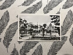 Marosvásárhely Széchenyi-tér képeslap, Foto Weinstock, fekete-fehér