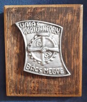 Vasas, Bács Megye emlékplakett