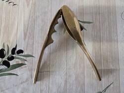 ​Ritka jelzett sárgaréz diótörő – Skandináv design / Ystad-Metall stílus