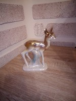 Foreign (német) porcelán őzike. Hibátlan. Jelzett.