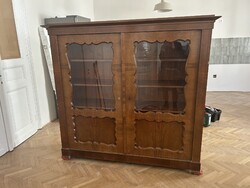 Biedermeier vitrines szekrény