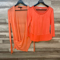 Calvin Klein korall színű felső szett XS-S