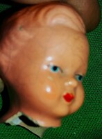 Antik kézzel festett múlt századelős porcelán játék baba feje a képek szerint