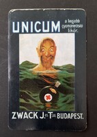 Zwack Unicum Budapest kártyanaptár 1993