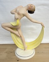 Ritka Hertwig Katzhütte art deco női táncos lány