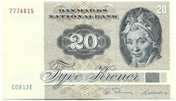 20 kroner korona 1981 Dánia "C0" sorozat