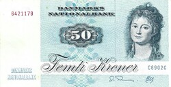 50 kroner korona 1989-90 Dánia "C6" sorozat