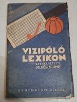 1931. Dr. Kőszegi Imre Vizipóló lexikon könyv