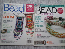 Bead & Button Magazin 2 db. gyöngy gyöngyfűzés kreatív