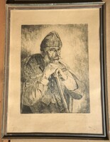 (K) Olvashatatlan jelzés  (20.sz.1. fele) : Tanulmány / Öreg paraszt