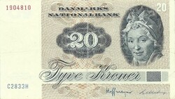 20 kroner korona 1983 Dánia "C2" sorozat