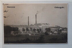 Szerencs-képeslap1928, Szegedi István dohányáruda kiadása Cukorgyár