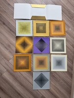 Victor Vasarely művész album CTA-102 1971 10 db nyomat  Op-Art