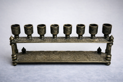 Hanukkah - Silver Candle Holder