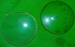 Antik kerek LORGNON üveglencsék a szegedi SANDBERG OPTIKA műhelyéből 2 db EGYBE a képek szerint