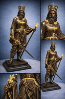 Perzsa király - Hatalmas bronz szobor műalkotás