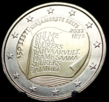Észtország 2 euró, ND (2022) 150 éves az Észt Írók Társasága E01G1V