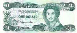 1 dollár Bahama szigetek Bahamák 1984 Egy aláírás  W.C. Allen Erzsébet királynő Gyönyörű