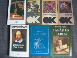 Kötelező olvasmányok Shakespeare Madách Karinthy Babits Homérosz Csokonai Füst 8 db kötet