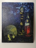 MARKOVICS ÁRPÁD - KOPONYÁS CSENDÉLET 1969