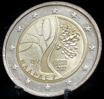 Észtország 2 euró, 2017 Út a függetlenség felé E01F2V