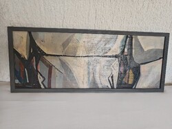 Kengyel Zoltán "Kapcsolódás" .olaj, 82x33