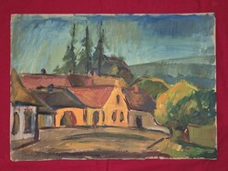 Veres Mihály [1937-1997] Kőszegi Várkör festmény