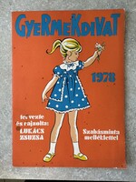 Gyermekdivat 1978-ból szabásmintával együtt