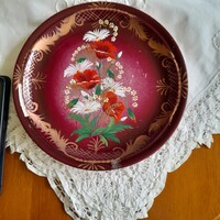 Dekoratív porcelán dísz ĺtányér