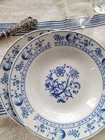 Porcelán leveses tányér - " meissen-i hagymamintás