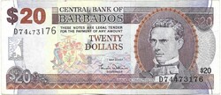 20 dollár 2007 Barbados Gyönyörű