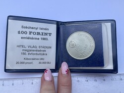 -AX193- Régi 100 Forintos Emlékérem Széchenyi István Művei Megjelenésének 150. Évfordulójára 1983.