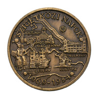 MÉE 10 éves a Mosonmagyaróvári csoport bronz emlékérem 1984 Mosonmagyaróvár