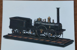 Dampflokomotive "Vinobona" 1843 postatiszta képeslap Technisches Museum Wien 17x12 cm/ vonat,mozdony