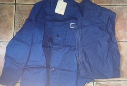 Retró indigókék munkás ruha kabát+nadrág kalocsai gyártás