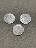 3 db 1929 Indian Head 1/10 oz .999 ezüst érme (Golden State Mint)