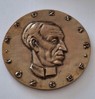 Asszonyi Tamás: Madzsar József Kórház-Rendelőintézete / Nógrád megyei Tanács kétoldalas bronz plaket