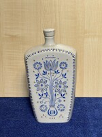 Hollóházi porcelán butella, pálinkás butykos