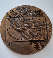 Borsos Miklós  "Kiváló társadalmi munkáért / Hazafias Népfront Országos Tanácsa" bronz plakett  9,6