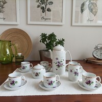 Hollóházi porcelán mokkás készlet