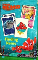 Retro DISNEY PIXAR nagyalapú NÉMO NYOMÁBAN mese Fekete Péter játék kártya dobozával a képek szerint